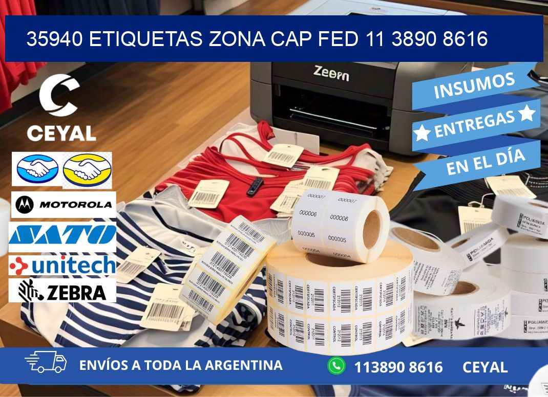 35940 ETIQUETAS ZONA CAP FED 11 3890 8616