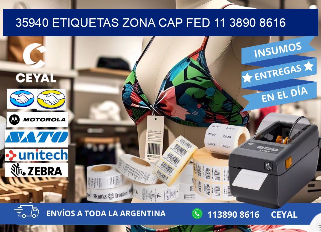 35940 ETIQUETAS ZONA CAP FED 11 3890 8616