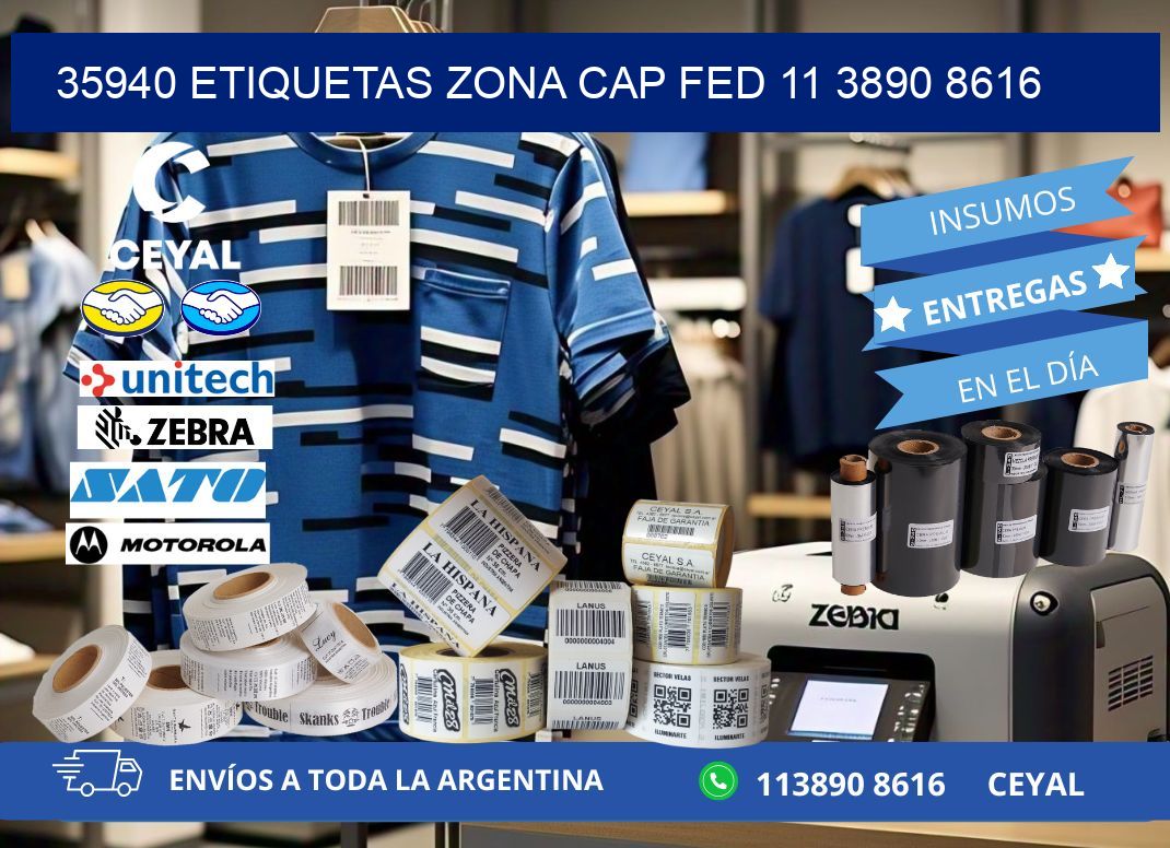 35940 ETIQUETAS ZONA CAP FED 11 3890 8616