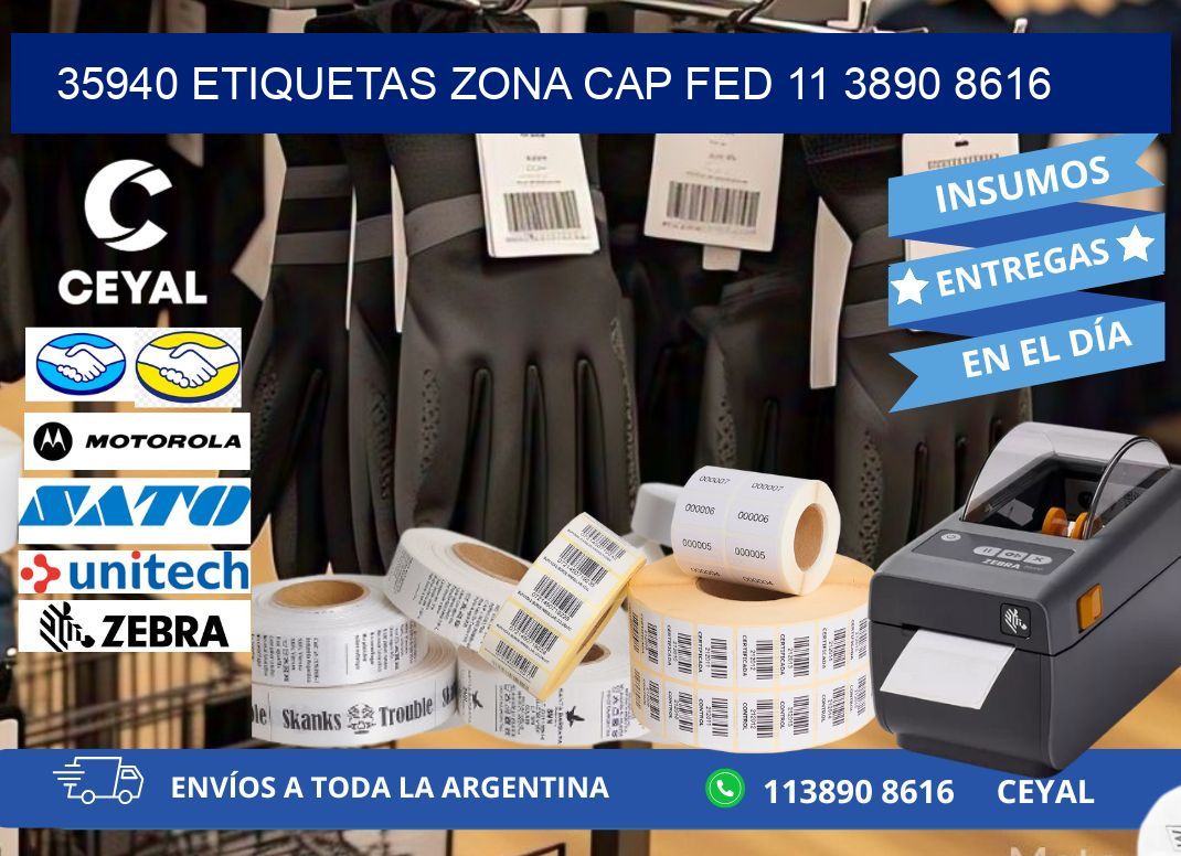 35940 ETIQUETAS ZONA CAP FED 11 3890 8616