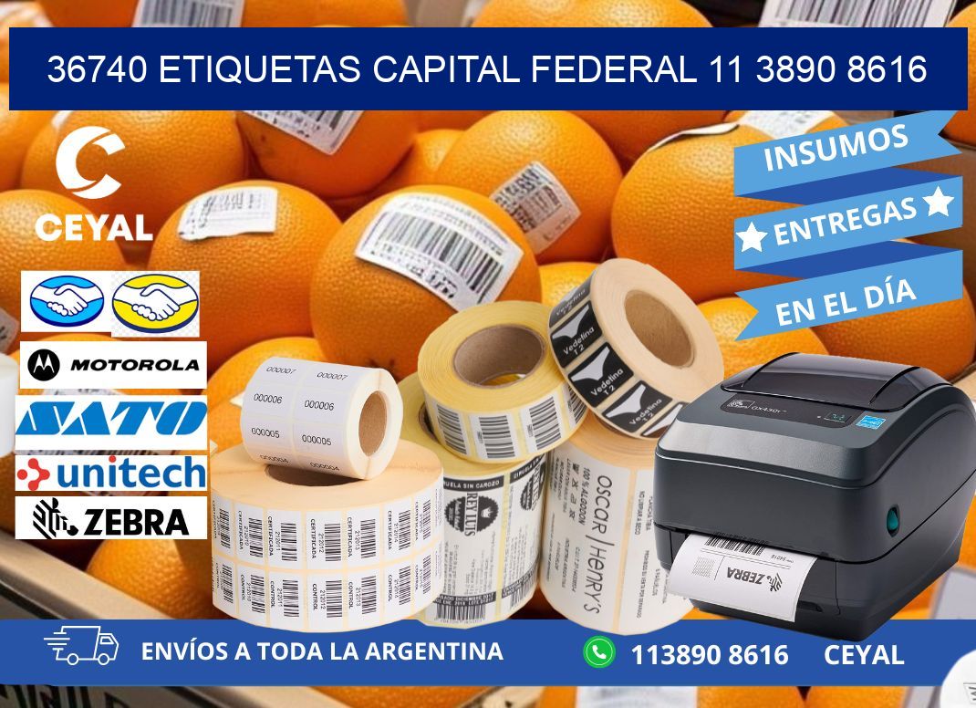 36740 ETIQUETAS CAPITAL FEDERAL 11 3890 8616