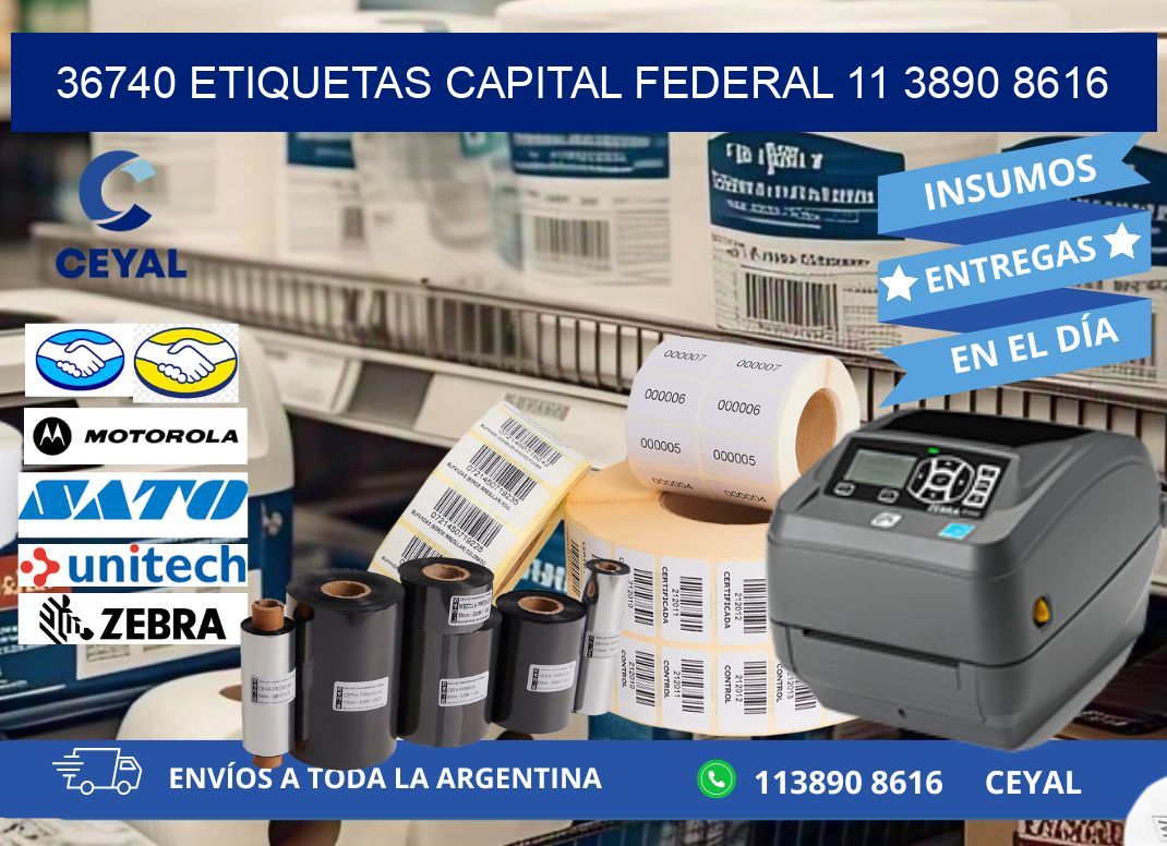 36740 ETIQUETAS CAPITAL FEDERAL 11 3890 8616