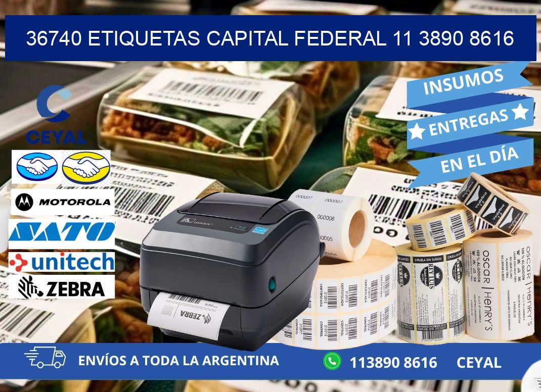 36740 ETIQUETAS CAPITAL FEDERAL 11 3890 8616