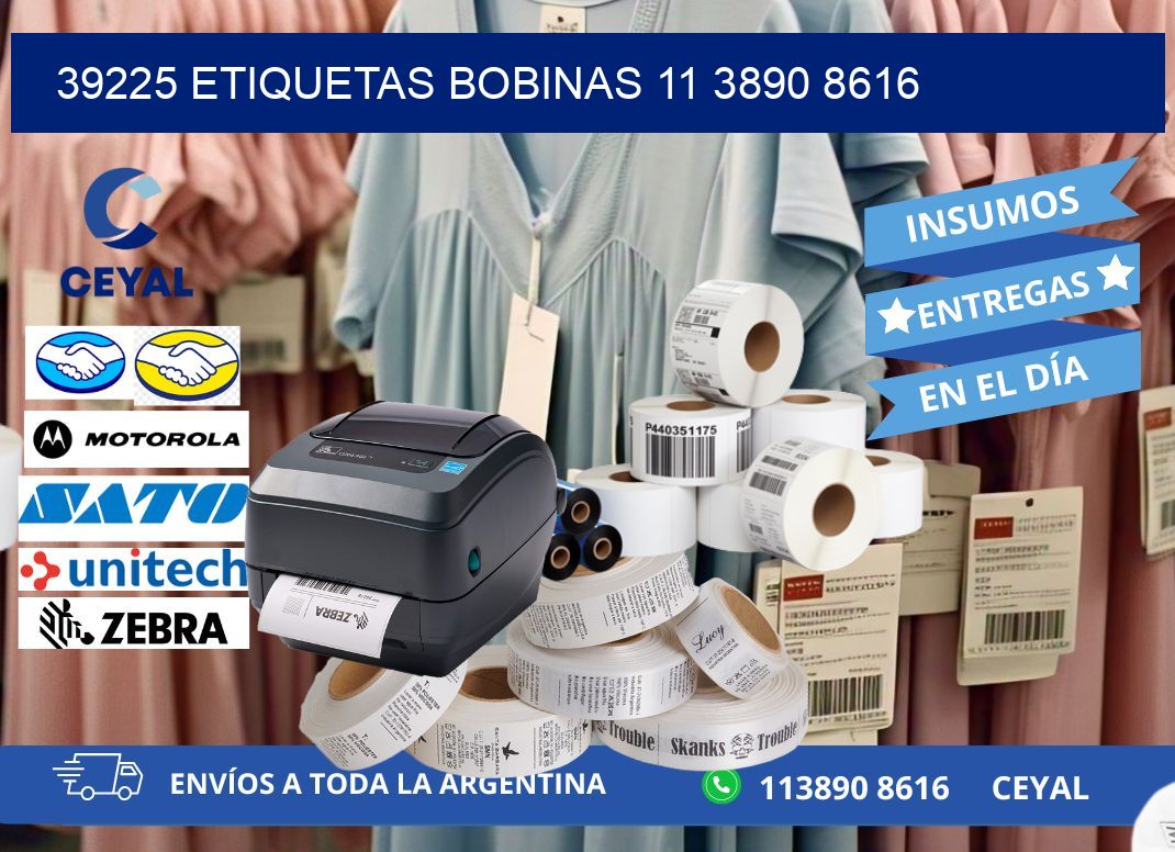 39225 ETIQUETAS BOBINAS 11 3890 8616