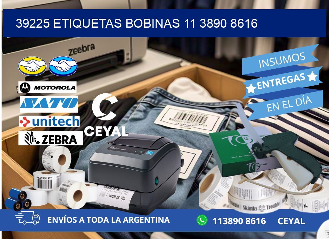 39225 ETIQUETAS BOBINAS 11 3890 8616