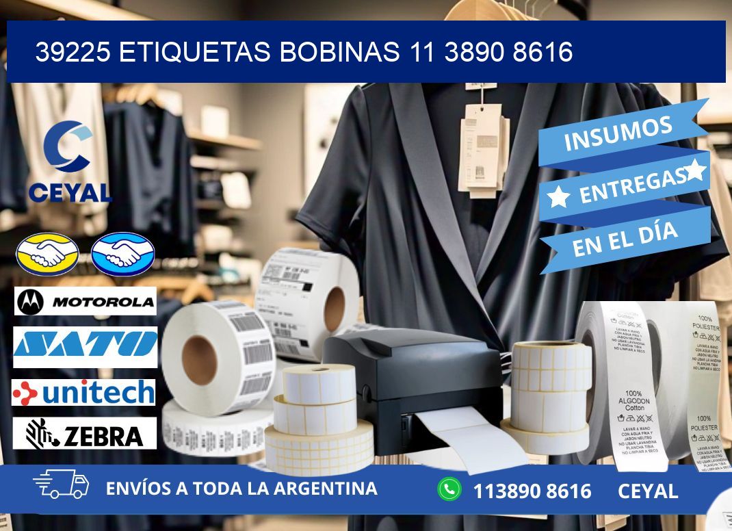 39225 ETIQUETAS BOBINAS 11 3890 8616