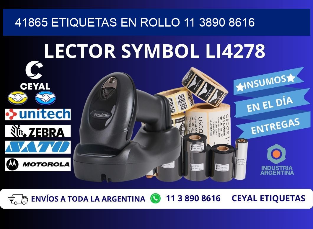 41865 ETIQUETAS EN ROLLO 11 3890 8616