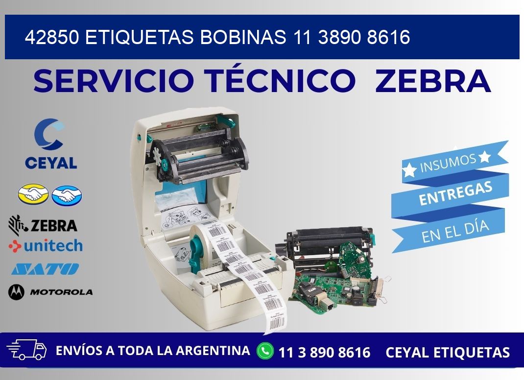 42850 ETIQUETAS BOBINAS 11 3890 8616