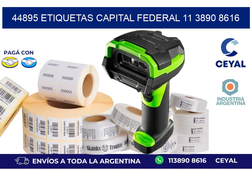 44895 ETIQUETAS CAPITAL FEDERAL 11 3890 8616