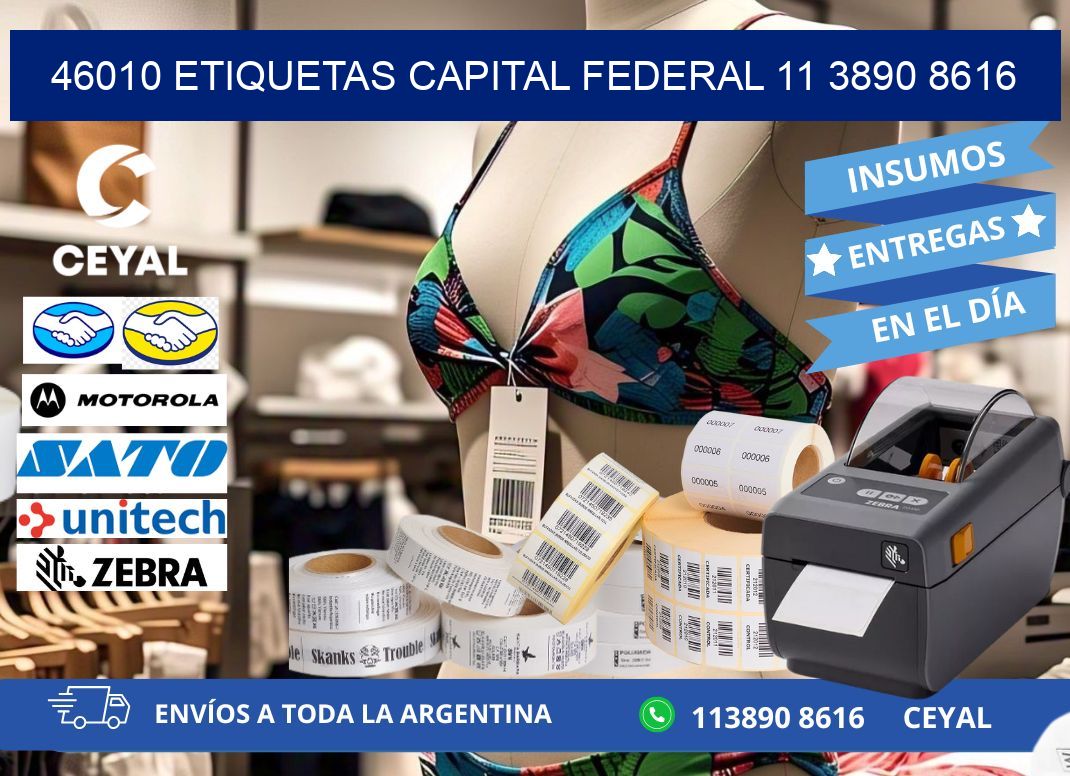 46010 ETIQUETAS CAPITAL FEDERAL 11 3890 8616