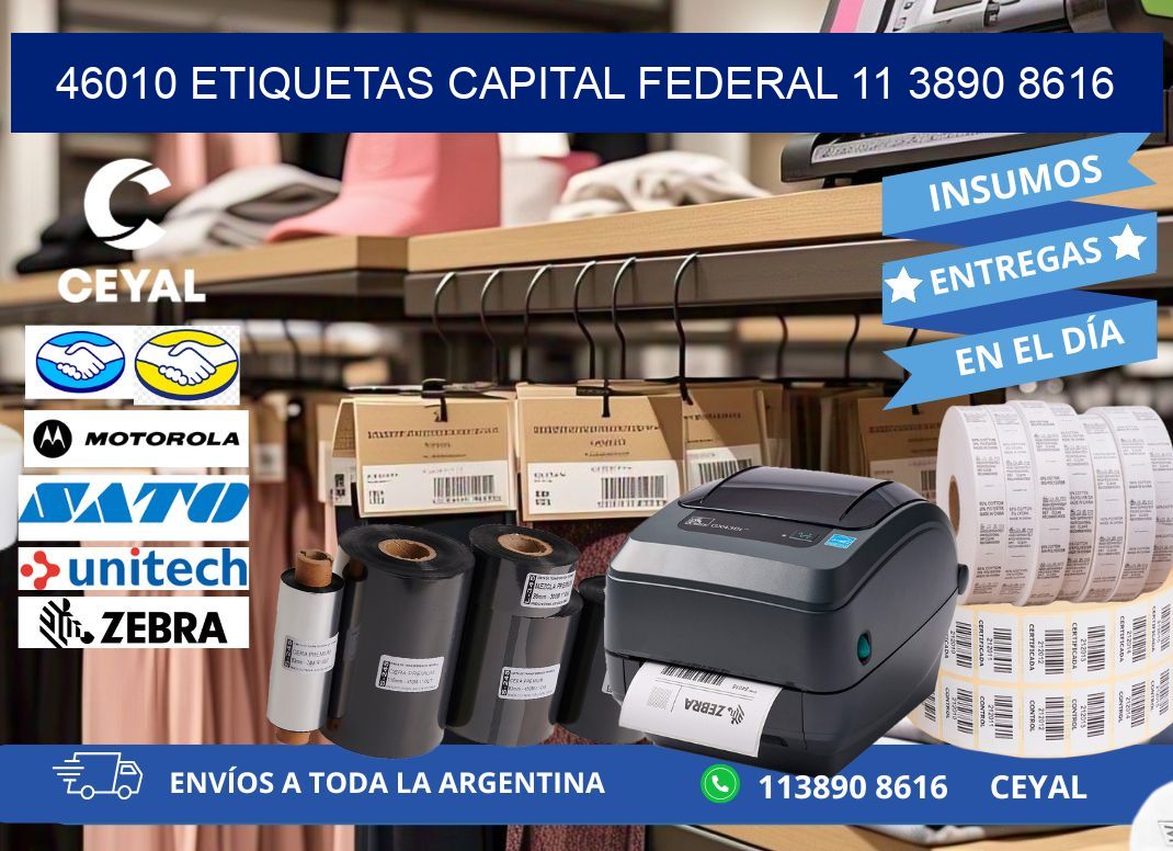 46010 ETIQUETAS CAPITAL FEDERAL 11 3890 8616
