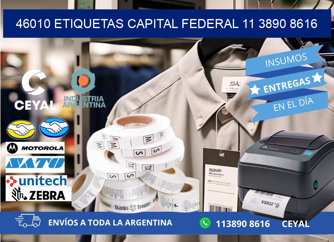 46010 ETIQUETAS CAPITAL FEDERAL 11 3890 8616