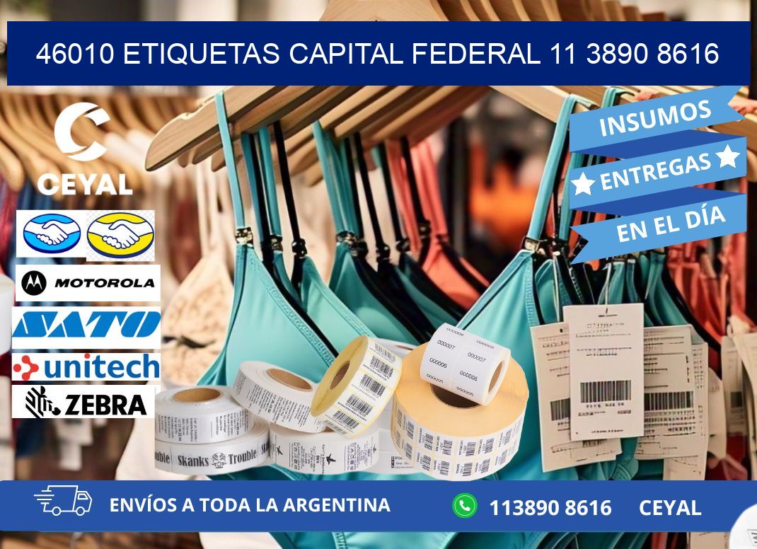 46010 ETIQUETAS CAPITAL FEDERAL 11 3890 8616