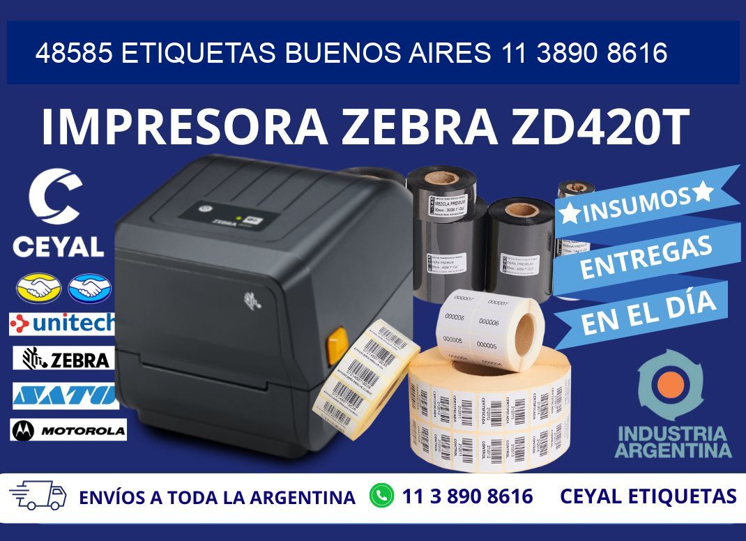 48585 ETIQUETAS BUENOS AIRES 11 3890 8616