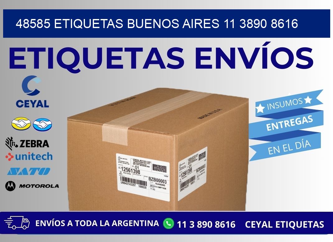 48585 ETIQUETAS BUENOS AIRES 11 3890 8616