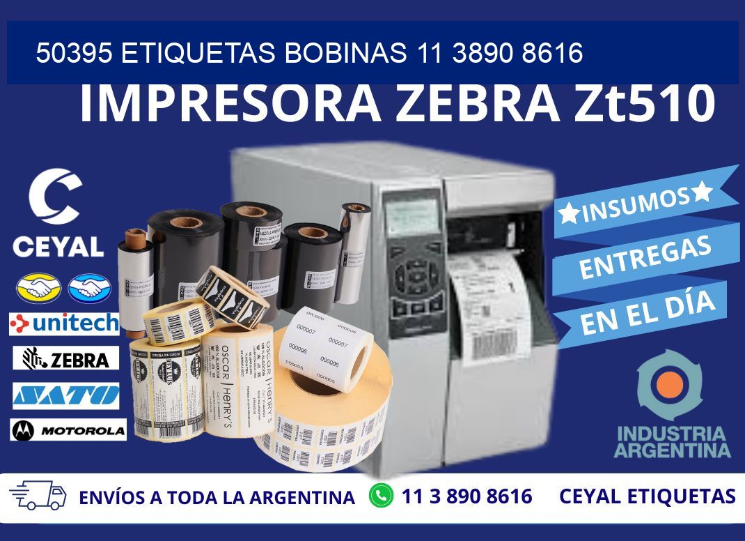 50395 ETIQUETAS BOBINAS 11 3890 8616