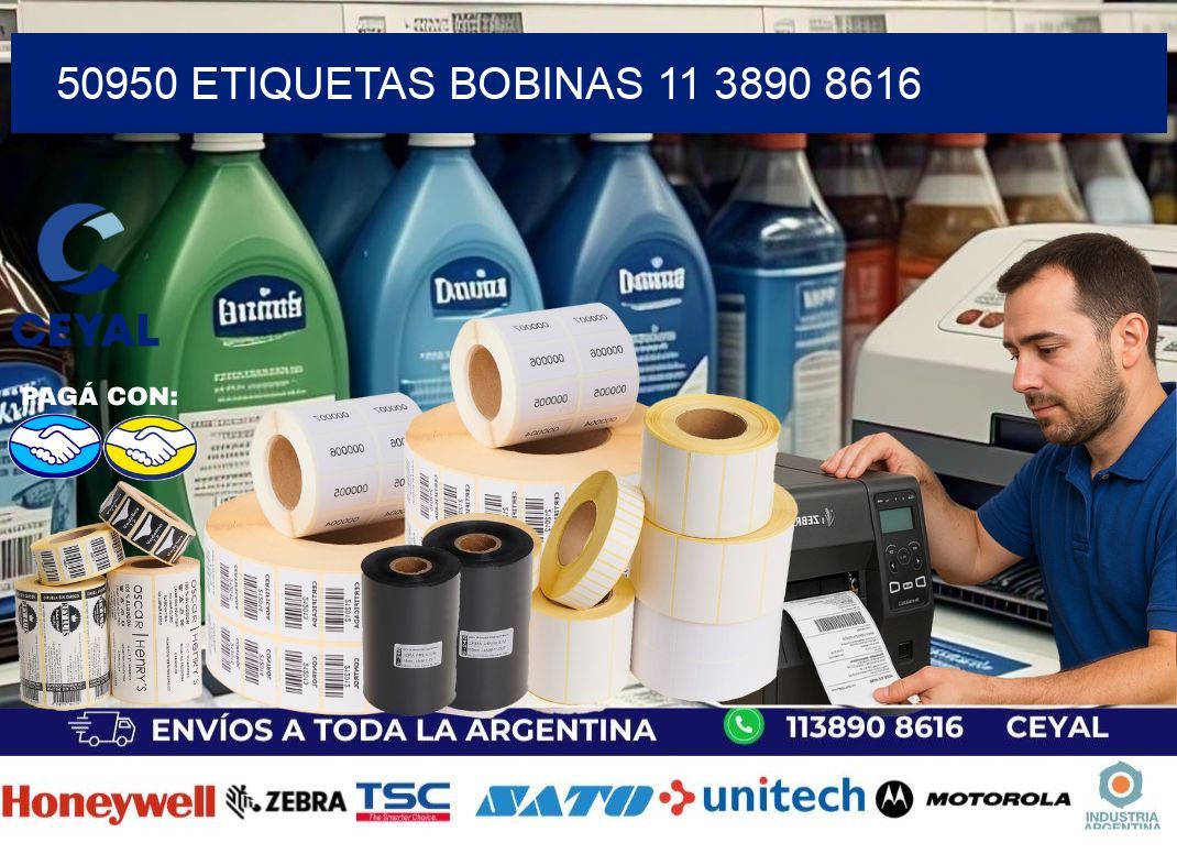 50950 ETIQUETAS BOBINAS 11 3890 8616