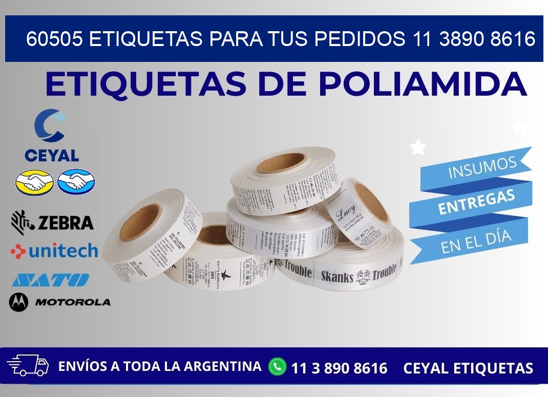 60505 ETIQUETAS PARA TUS PEDIDOS 11 3890 8616