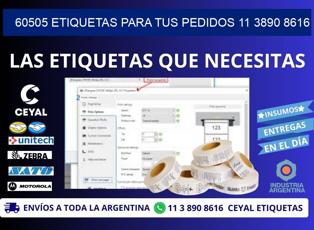 60505 ETIQUETAS PARA TUS PEDIDOS 11 3890 8616
