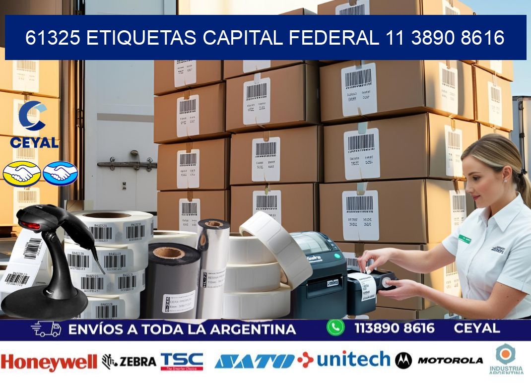 61325 ETIQUETAS CAPITAL FEDERAL 11 3890 8616