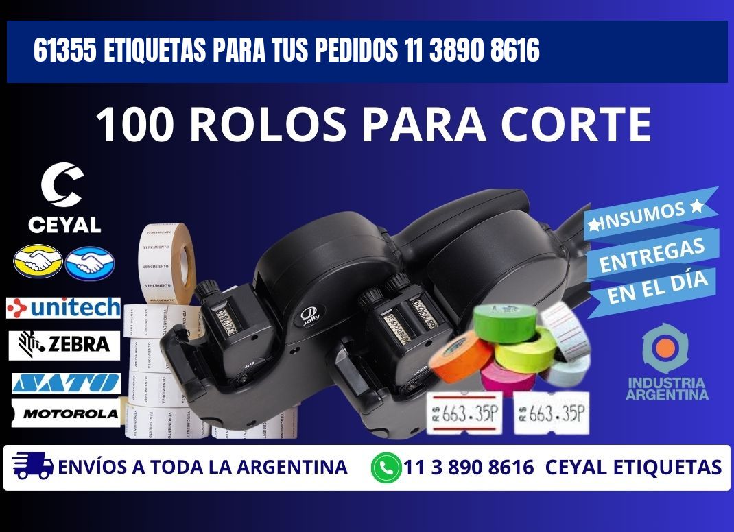 61355 ETIQUETAS PARA TUS PEDIDOS 11 3890 8616