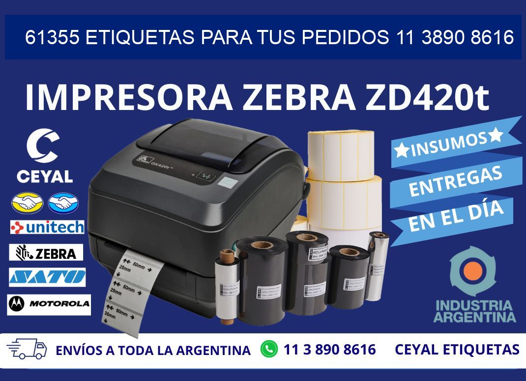 61355 ETIQUETAS PARA TUS PEDIDOS 11 3890 8616