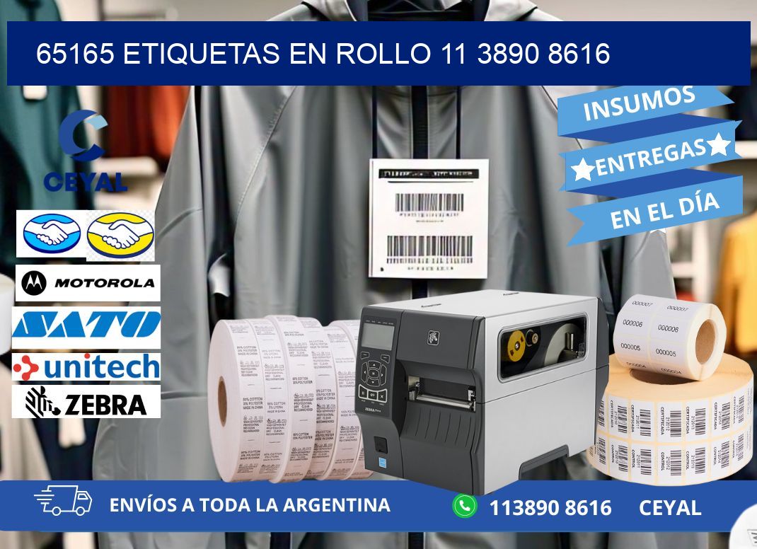 65165 ETIQUETAS EN ROLLO 11 3890 8616