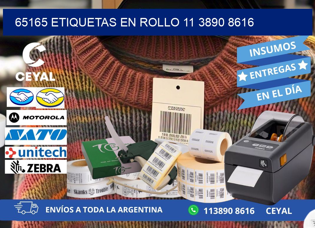 65165 ETIQUETAS EN ROLLO 11 3890 8616