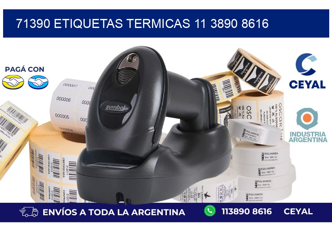 71390 ETIQUETAS TERMICAS 11 3890 8616