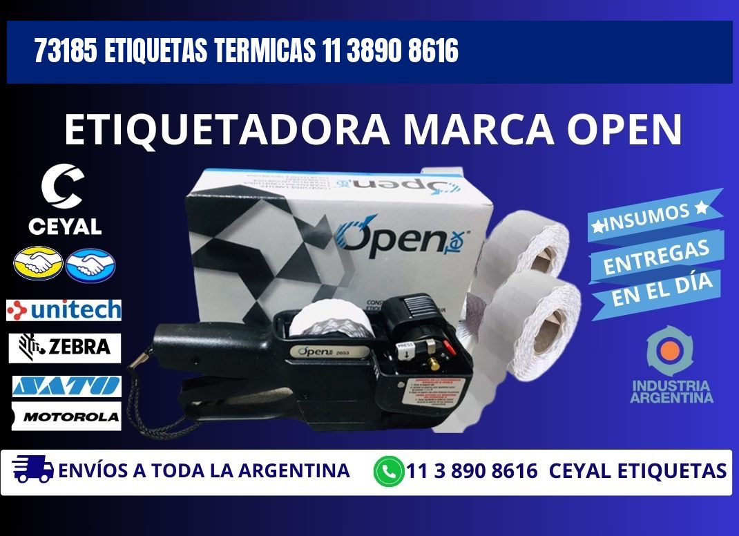 73185 ETIQUETAS TERMICAS 11 3890 8616