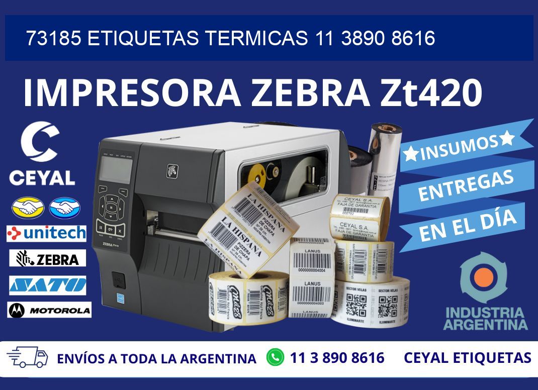 73185 ETIQUETAS TERMICAS 11 3890 8616