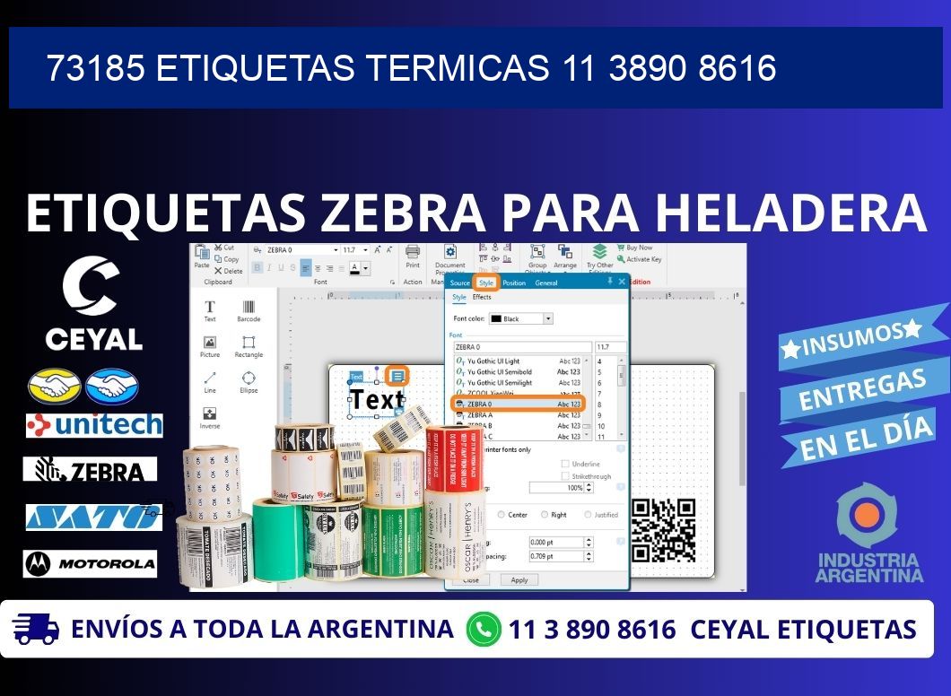 73185 ETIQUETAS TERMICAS 11 3890 8616