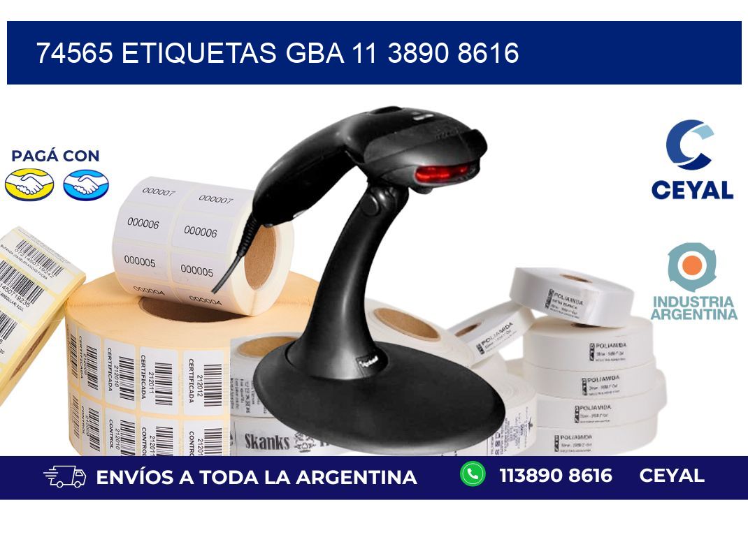 74565 ETIQUETAS GBA 11 3890 8616