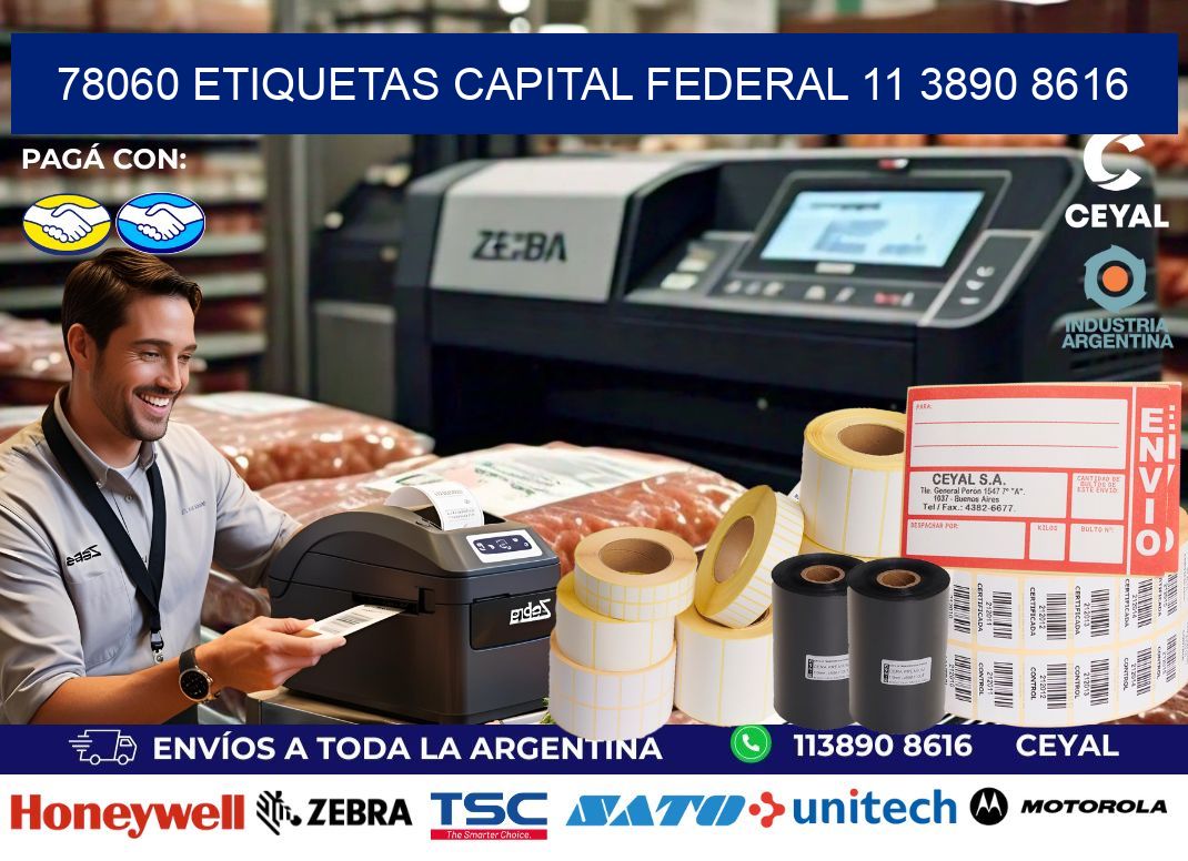 78060 ETIQUETAS CAPITAL FEDERAL 11 3890 8616