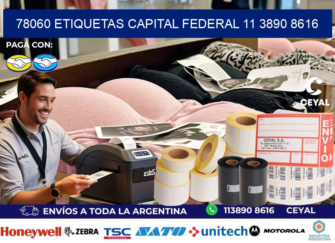 78060 ETIQUETAS CAPITAL FEDERAL 11 3890 8616
