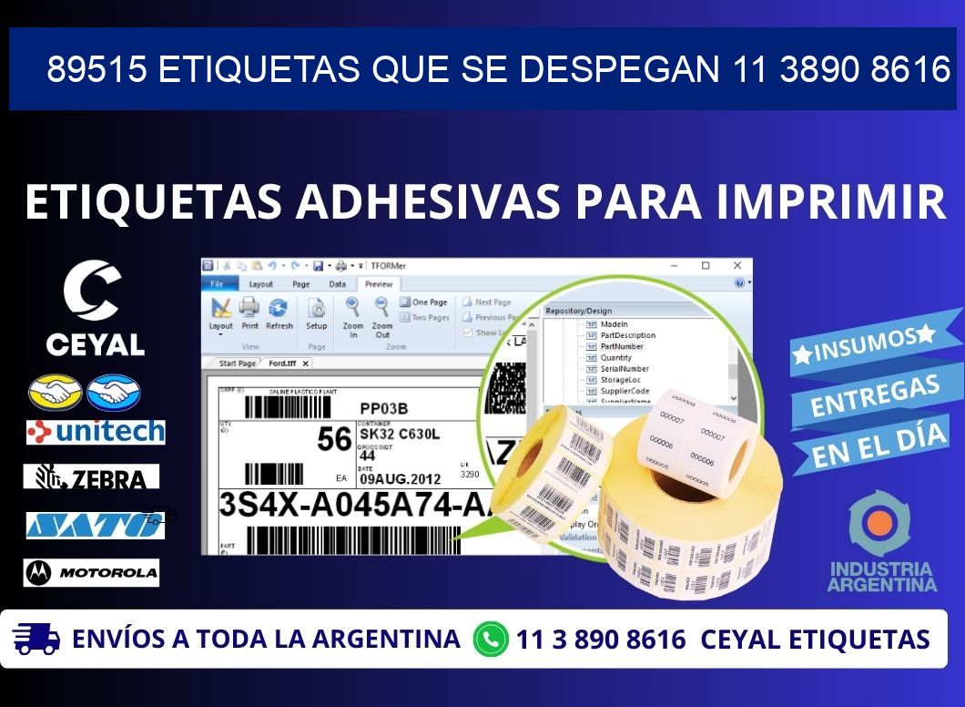 89515 ETIQUETAS QUE SE DESPEGAN 11 3890 8616