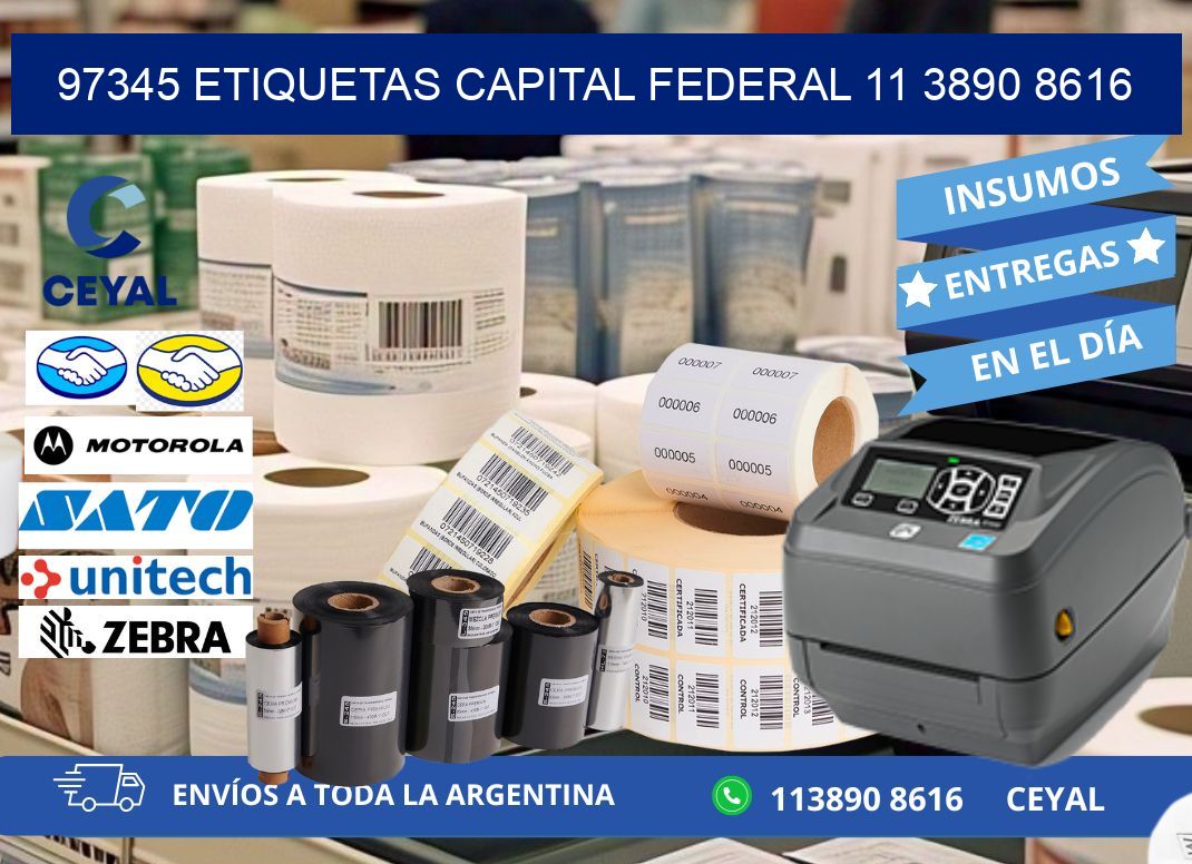 97345 ETIQUETAS CAPITAL FEDERAL 11 3890 8616
