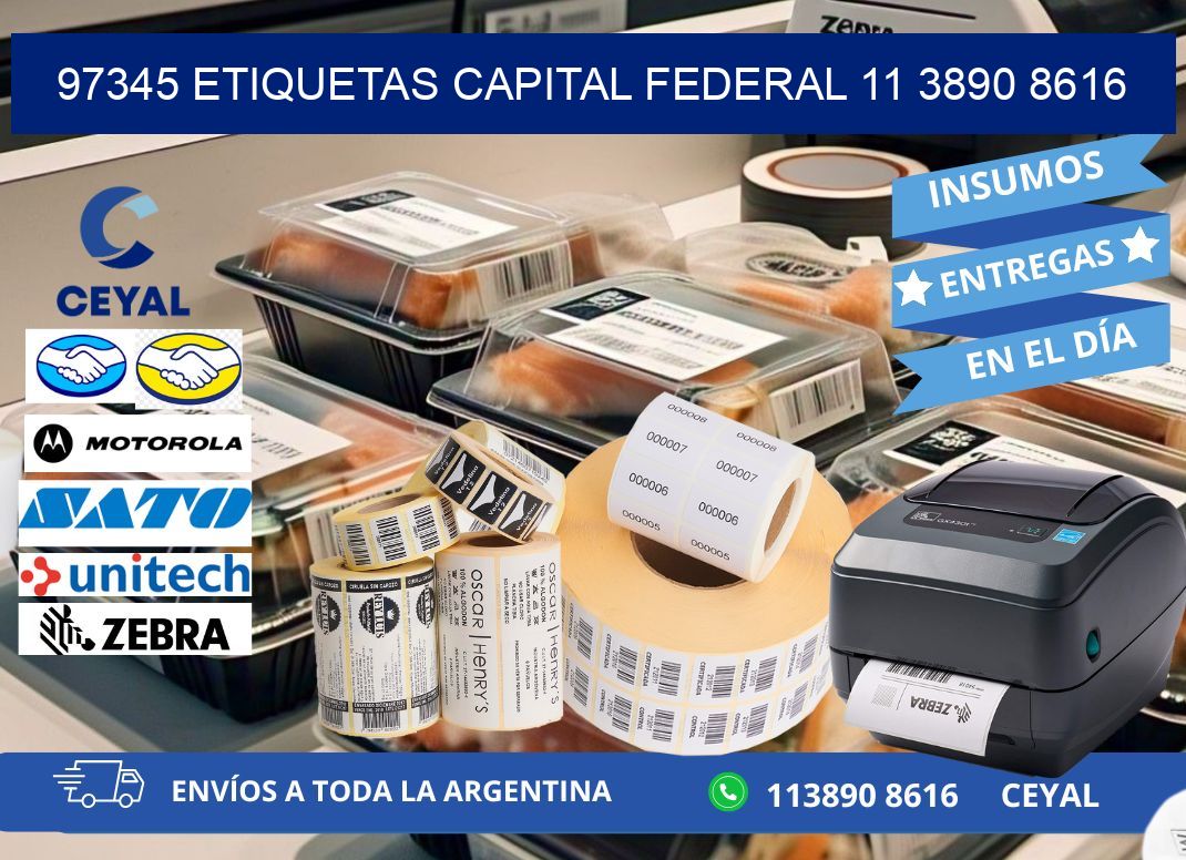 97345 ETIQUETAS CAPITAL FEDERAL 11 3890 8616