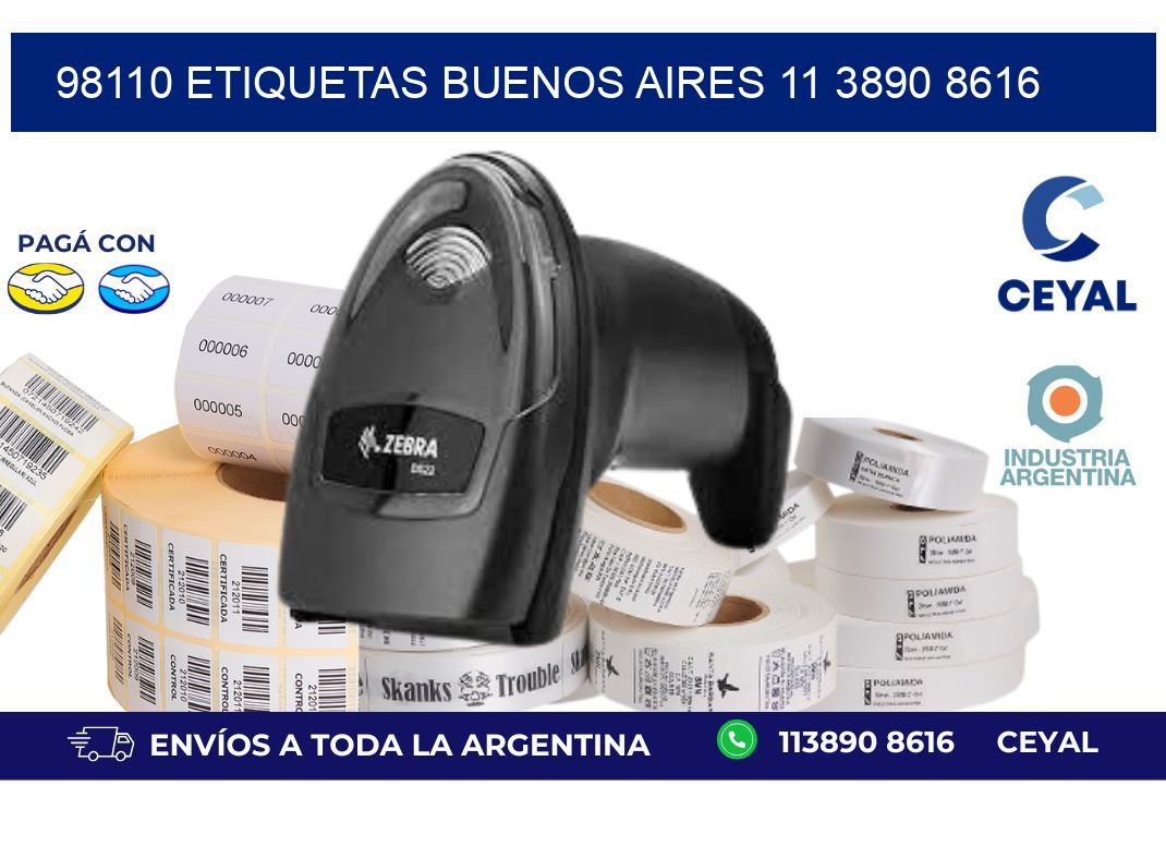 98110 ETIQUETAS BUENOS AIRES 11 3890 8616