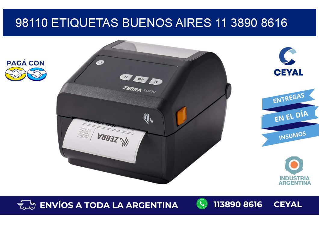 98110 ETIQUETAS BUENOS AIRES 11 3890 8616