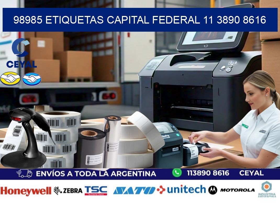 98985 ETIQUETAS CAPITAL FEDERAL 11 3890 8616