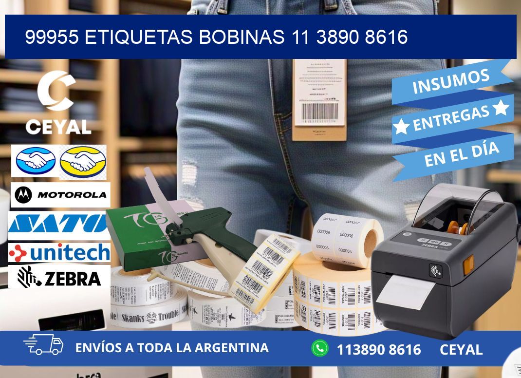 99955 ETIQUETAS BOBINAS 11 3890 8616