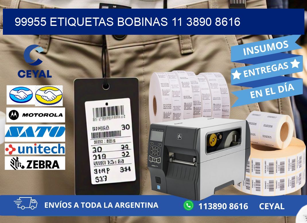 99955 ETIQUETAS BOBINAS 11 3890 8616