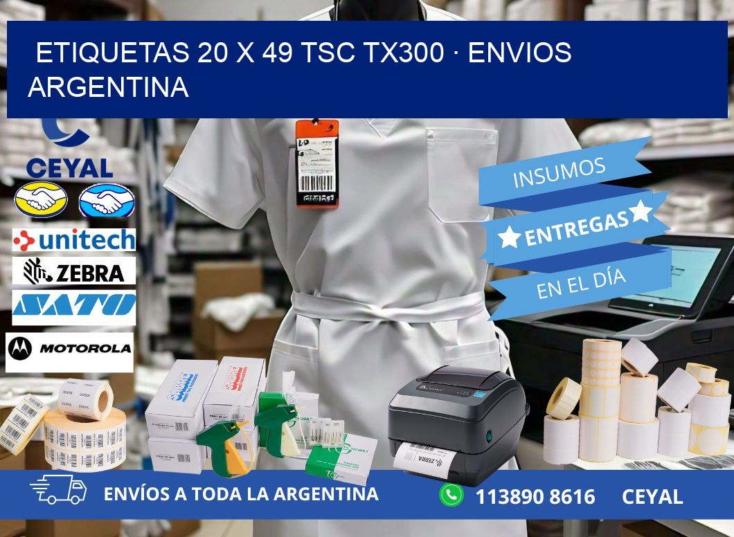 ETIQUETAS 20 x 49 TSC TX300 · ENVIOS ARGENTINA