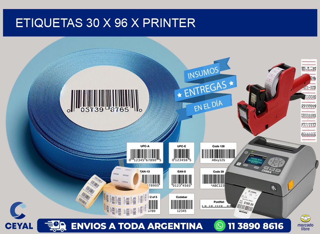 ETIQUETAS 30 x 96 X PRINTER