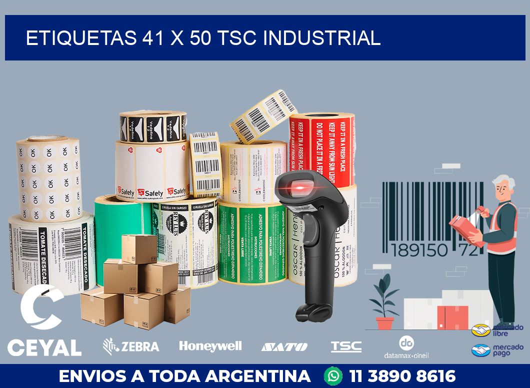 ETIQUETAS 41 x 50 TSC INDUSTRIAL