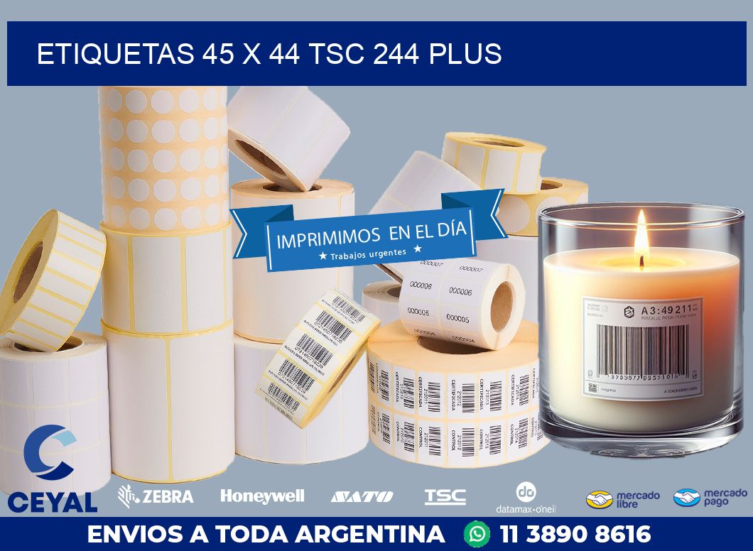 ETIQUETAS 45 x 44 TSC 244 PLUS