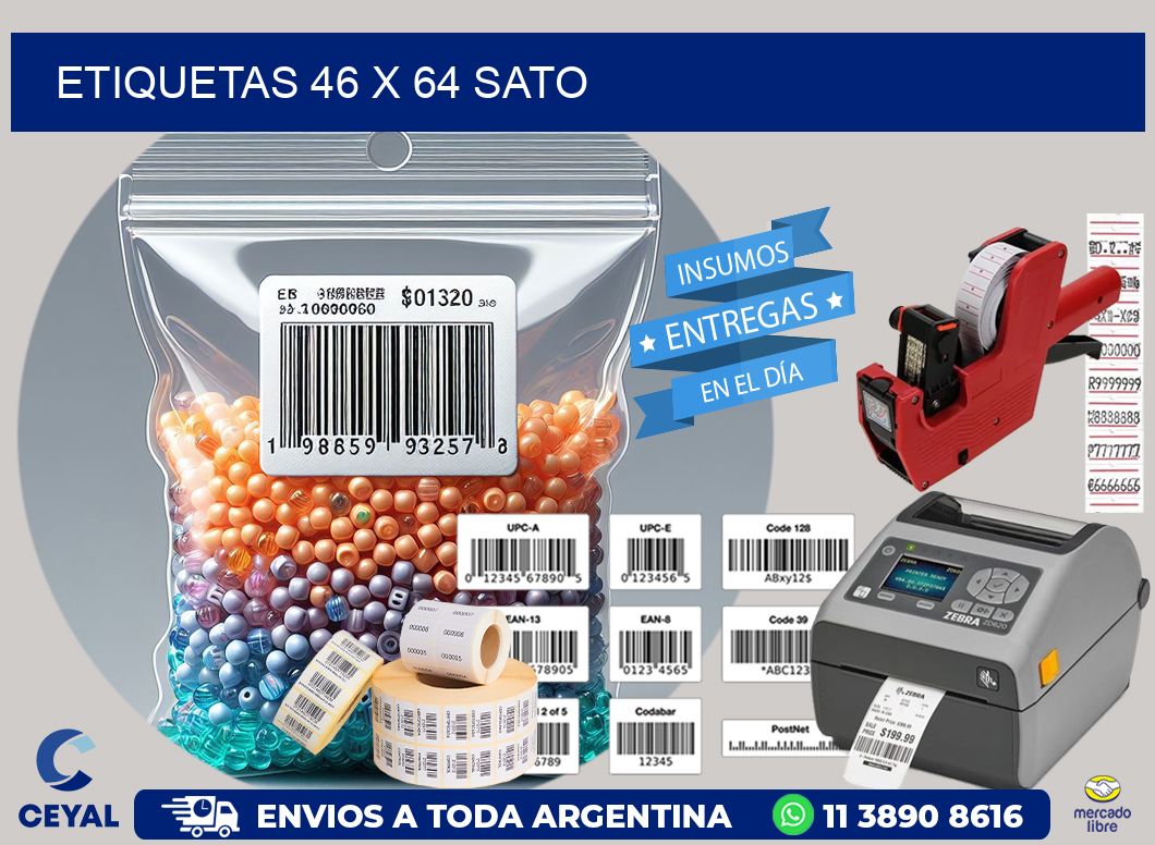 ETIQUETAS 46 x 64 SATO