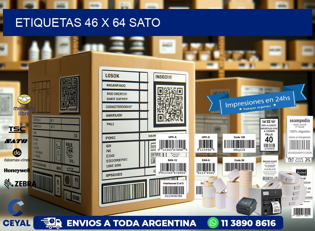 ETIQUETAS 46 x 64 SATO