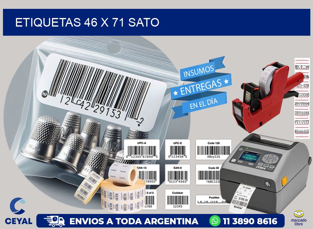 ETIQUETAS 46 x 71 SATO